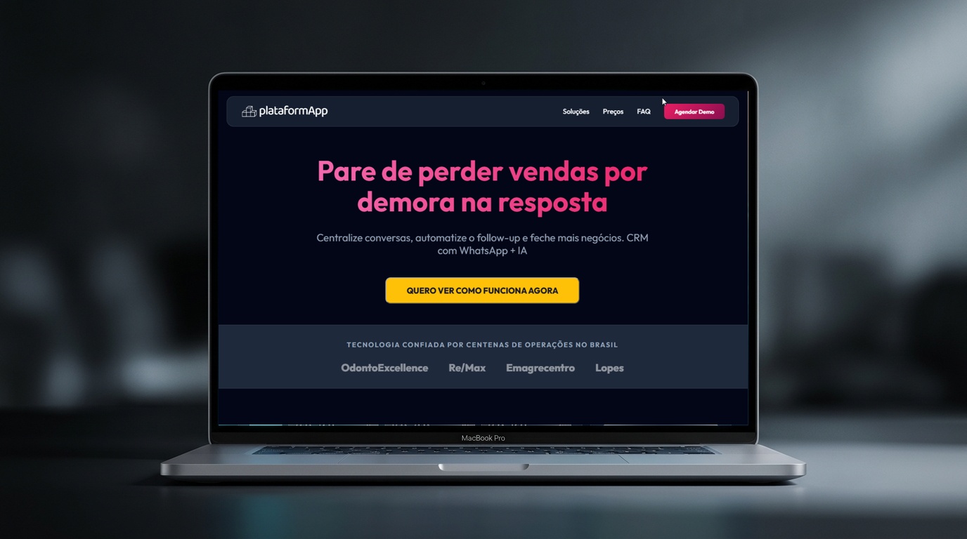 PlataformApp Landing Page